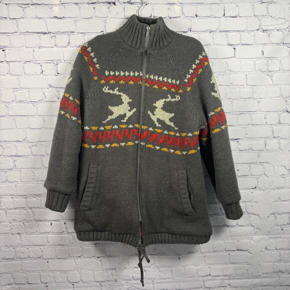 FOX RUN Other - VTG 70S FOX RUN FULL-ZIP REVERSIBLE MOHAIR WOOL INSULATED SWEATER JACKET SIZE M